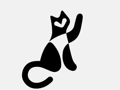 LOGO - CAT animal animals black branding cat cats design graphic design icon identity illustration logo marks mouse symbol ui