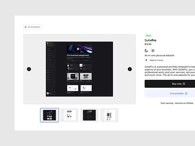 Product details page. design ui web design