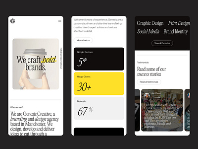 Genesis Creative | Responsive branding design illustration logo responsive typography ui user interface ux web website