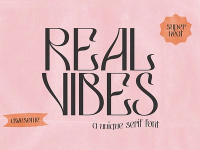 Real Vibes Display Serif Font blogger font branding font display font font for logo groovy font logo font logo serif modern font modern fonts nostalgic font procreate font real vibes display real vibes display serif font retro font serif font trendy font unique font wavy font wavy letters wavy serif