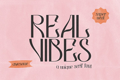 Real Vibes Display Serif Font blogger font branding font display font font for logo groovy font logo font logo serif modern font modern fonts nostalgic font procreate font real vibes display real vibes display serif font retro font serif font trendy font unique font wavy font wavy letters wavy serif