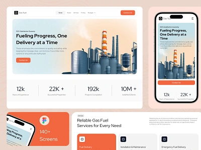 Gas fuel Website corporatedesign designconcept dribbbleinspiration energysector energysolutions fuelservice gasfuelwebsite industrialdesign landing page landingpagedesign minimaldesign responsivedesign servicewebsite ui uiux uiuxdesign userinterface ux webdesign websiteshowcase