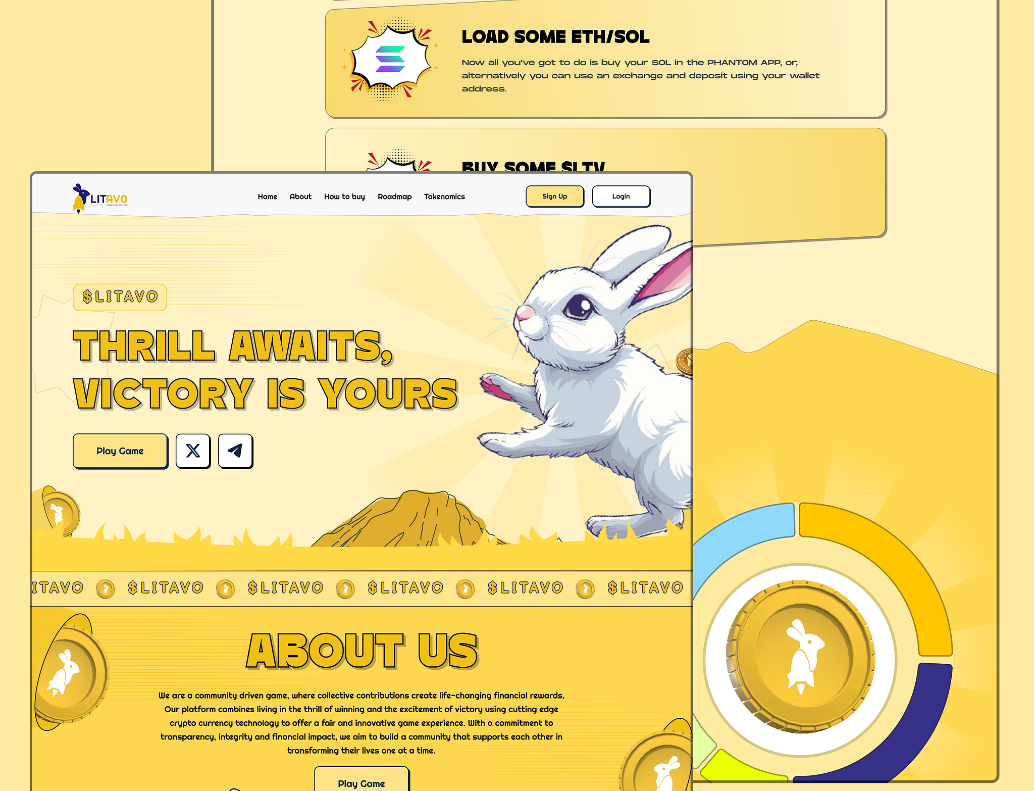 MEME COIN LANDING PAGE by UIX SAIDUR SAJIB on Dribbble