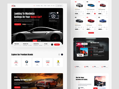 Car Rental Booking Website Landing Page Design branding car booking landing page car booking website car landing page car shop car website clean design ecommerce ecommerce website electric car website electric vehicle landing page design product landing page transportation ui ui design ux design web design website design