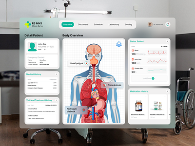 Doctor's Dashboard 3d animation branding logo ui