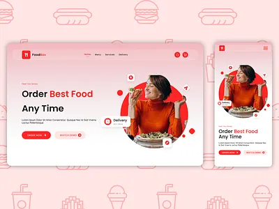 FoodBox app redesign crm design dashboard app e commerce app design e commerce design e commerce web app design e commerce web design figma design food app interaction design landing page mockup design prototyping responsive web design saas app uiux research user experience design (ux) user interface design (ui) web design wireframing