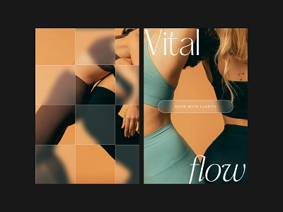 Vital Flow 03 art direction design digital design figma graphic design layout typography ui ux uxui web design webdesign website