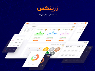 Zarinex Dashbord chart dark mood dashboard gold ligth mood panel sidebar ui