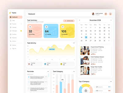 Taskie – Task & Project Management Dashboard Figma Template creative team tools creative workspace dashboard design figma template productivity boost project dashboard project management tools project organizzation project planning task management task tracking taskie team collaboration ui inspiration ui showcase ui trends workflow optimization