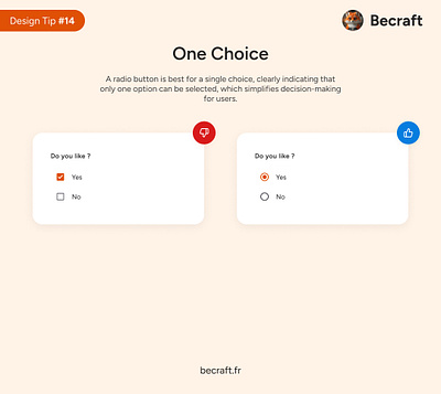 UI Design Tips #14 - One Choice design do dont tips ui ui design ux ux design