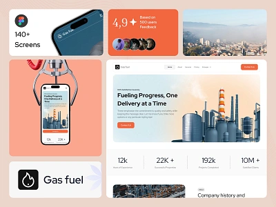 Gas fuel Website cleanenergy corporatedesign designconcept energysector energysolutions fuelservice gasfuelwebsite industrialdesign landing pages landingpagedesign minimaldesign mobile responsive responsivedesign safetyfirst servicewebsite ui uiuxdesign uxexperience webdesign websiteshowcase