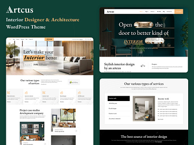 Artcus - Interior Designer & Architecture WordPress Theme real estate