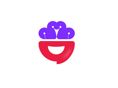 Smile + Brain Symbol Logo Mark app icon brainwavetech bran logo brand identity branding creative logo logo design modern logo mark smile and brain symbol logo mark smile logo