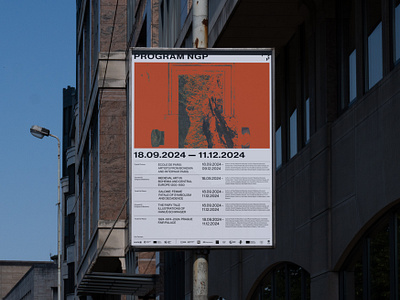 Program poster for NPG’s FW 2024 season graphic design