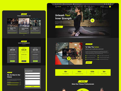 Fitness Websiter 3d animation branding desgien fitlife fitnessjourney getfit graphic design healthylifestyle logo motion graphics nutritiontips ui ui ux ui ux dedguen ux weightloss wellness workoutplans yogapractice