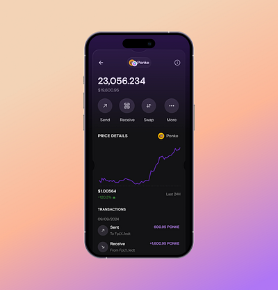 Web3 Wallet clean dapp design figma mobile app solana ui wallet web3