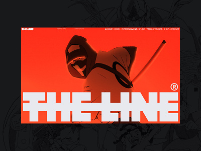 The Line — Studio Launch animation branding graphic design hero logo motion graphics ui website