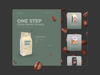 TRUE COLOMBIAN COFFEE - Website Design for Brand branding design graphic design ui