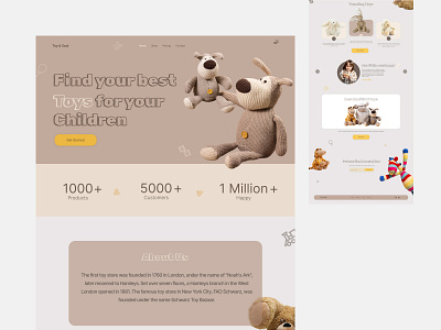 TOY&SOUL - Website Design for Toys Shop branding design graphic design ui