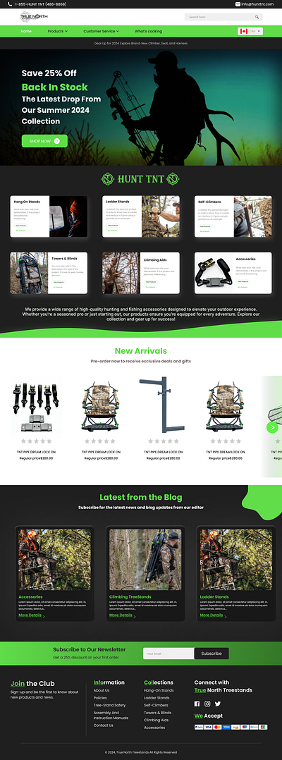 Hunting Gear Marketplace – A specialized online store offering a branding graphic design logo ui