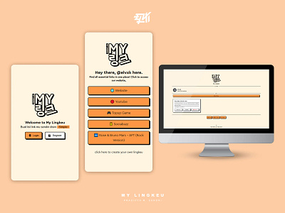 My Lingkeu backend frontend linktree ui ux website