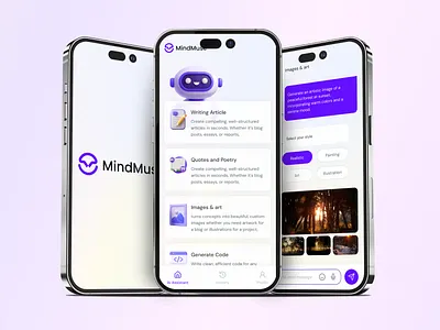 AI-Powered Content, Image, Code & Poetry Creation App ai ai app ai appliation design ai application ai chat ai code generator ai design ai image ai image app ai mind artificail app artificial intelligence chat ai chat gpt code ai intelligent app mobile app mobile ui design ui app ui design