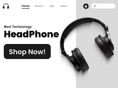 Responsive Headphone Store Website html css html css javascript motion graphics store desktop store desktop website store website ui website