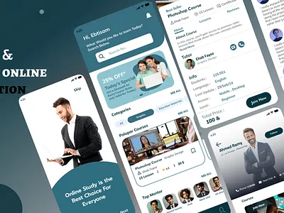Platform Educational platform ux mobile app ui
