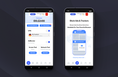 VPN App design figma ui ux