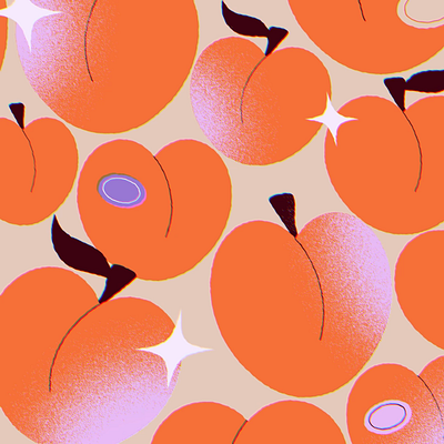 Apricot after effects animation apricot illustration motion graphics peachtober