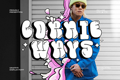 Cornie Ways 3D Bubble Display Font 3d font balloon font bubble font cartoon font chubby font comic font craft font decorative font display font fun font graffiti font grafftti font groovy font hippie font punk font retro font skateboarding font sticker font street font trendy font