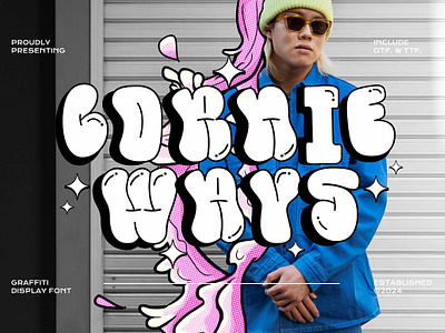 Cornie Ways 3D Bubble Display Font 3d font balloon font bubble font cartoon font chubby font comic font craft font decorative font display font fun font graffiti font grafftti font groovy font hippie font punk font retro font skateboarding font sticker font street font trendy font