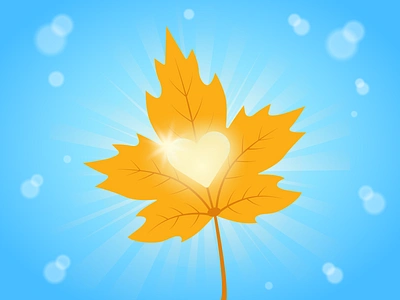 Autumn sunshine 🌞🍁🍂💛🧡 autumn autumn illustration autumn sunshine design digitalart digitalillustration fall season graphic design heart illustration maple leaf sunlight sunny vector vector illustration