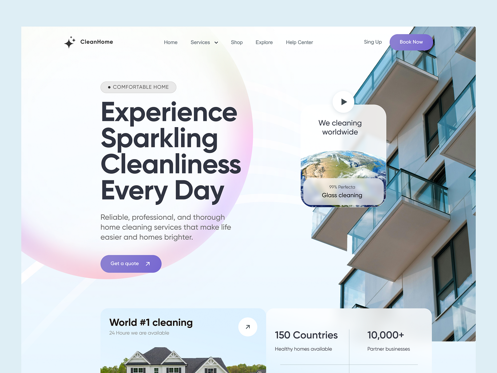 Home Cleaning 🧹 Website Design by Arif Billah
