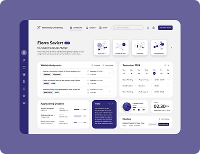 [Dashboard Website UI] Online Lecture Website classui dashboardinspiration dashboardui inspirationui lectureui onlineclassdashboard onlineclassui onlineclasswebsite purplewebsite ui uidesign userinterfacedesign websiteinpiration websiteui