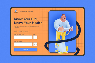 BMI Calculator - UI/UX Design dailyui graphic design icondesign ui ux design uidesign uxdesign