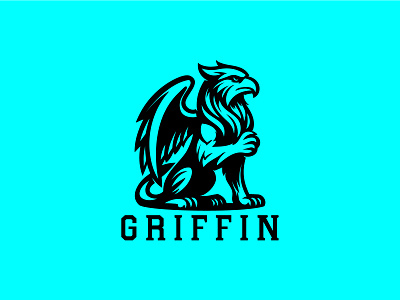 Griffin Logo animal branding business capital design finance graphic design griffin griffin logo investment logo logo for sale sale typography ui unique ux vector wing