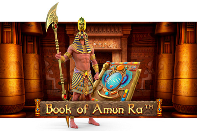 Book of Amun Ra casino design digital art gambling game art game design graphic design illustration slot design