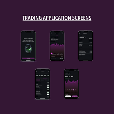 Trading Application design figma graphic design ui ui design uiux ux design