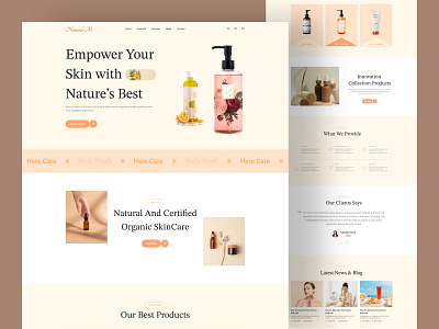 Skin Care - Landing Page beautyroutine beautytips clearskinjourney glowup healthyskin naturalskincare skincareaddict skincarecommunity skincareessentials skincaregoals skincareinspo skincarelover skincareproducts skincareroutine ui ux