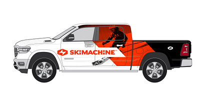 SkiMachine Carwraps 2020/23 amsterdam branding design illustration subalpin vector