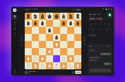 Chess App Concept best board game chess chess.com chesscom design game lichess product design top ui ux