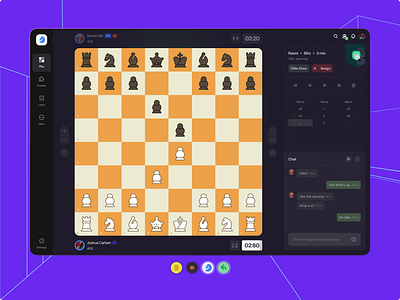 Chess App UI best board game chess chess.com chesscom design game lichess product design top ui ux