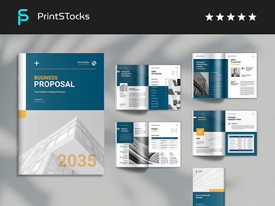 Business Proposal Template a4 agency annual report architecture brand proposal branding brochure business business proposal company profile corporate design graphic design interior magazine modern print template