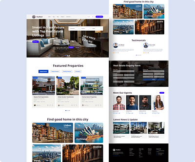 KeyNest Real Estate Design animation figma graphic design ui ux