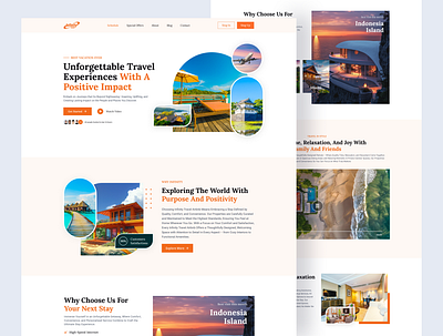 Infinity - Travel Landing Page business landing page design figma figma design landing page landing page design travel landing page travel website design ui design ux design website