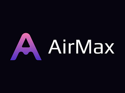 AirMax- Logo Design Concept blockchain branding creative crypto currency decentralized defi firelab focus lab hola lab logo logo design logo designer market modern nfts slack startup token web3