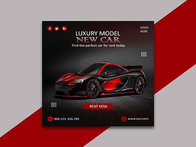 CAR-Social Media Post\Ad Design ad design banner design car social media ad design car social media post design creative design facebook post graphic design instagram post print product design social media template