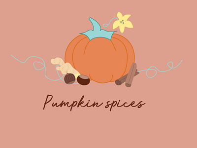 Spices illustrations for candle scent tag autumn cacao candles cinnamon clementimes cosy ginger illustration lemon oranges scent spices vanilla vector