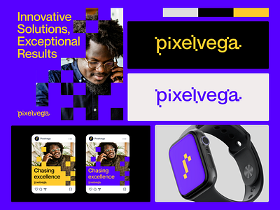 Pixelvega (1) agency behance branding corporate design digital graphic design identity illustration logo media social stationary vector visual web